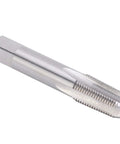 2 Pack HSS Thread Taps 1 8 28 High Hardness Metalworking Tools For Repair And Threading In Iron Steel Aluminum And Carbon Materials Durable Abrasion Resistant Heavy Duty Pro Grade Set For Industrial Grade Fast Cut, close-up of single tap