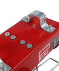 Top view of Huge 1763 Lbs Max Load Mini Electric Hoist Winch showing metal components and red finish.