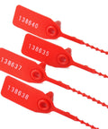 Plastic Tamper Evident Shipping Seals With Pull Tite Lock Numbered Security Tags Fire Extinguisher Labels Zip Tie Style