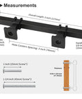 Diagram showcasing 10 Pack 3 Inch Matte Black Cabinet Handles Square Tube Pulls For Cabinets And Drawers with measurements