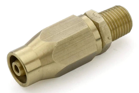 Fast Fix One Quarter Inch Air Hose Repair Fitting With One Quarter Inch MNPT Brass 300 PSI Reusable Leak Free Easy Install