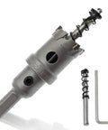 Carbide Tooth Tipped Hole Saw Cutter 1 Inch 25mm For Stainless Steel Sheet Metal Plastic FRP TCT Hole Cutter With Durable Cemented Carbide Bits