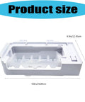 Replacement Ice Maker Assembly For W10873791 Fits W10760070 W10798411 W10847507 W11130444 W11646278 DIY Friendly Easy Install Ice Machine Kit For Refrigerator Accessories, white ABS, 9.8x4.9in