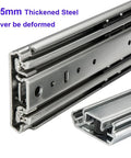 Heavy Duty 22 Inch Drawer Slides Pair With Full Extension 500 Pound Capacity Side Mount Ball Bearing Rails With Lock Screws Included Zinc Plated Steel Quiet Operation, 2.5mm steel