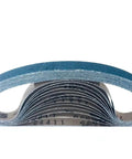 30 Piece Sanding Belts Assorted Kit Top Shelf P80 Grit Abrasive Strips for wood, metal, plastic grinding, and fast smoothing