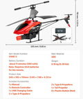 Rad RC Helicopter For Kids With Two Four GHz Remote One Key Takeoff And Landing Altitude Hold Shooting Mode Led Lights