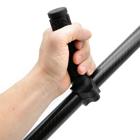 Back Saver Pull Handle For Sand Scoops Beach Shovel Grip Fits 30 Mm Handle, black plastic on scoop shaft