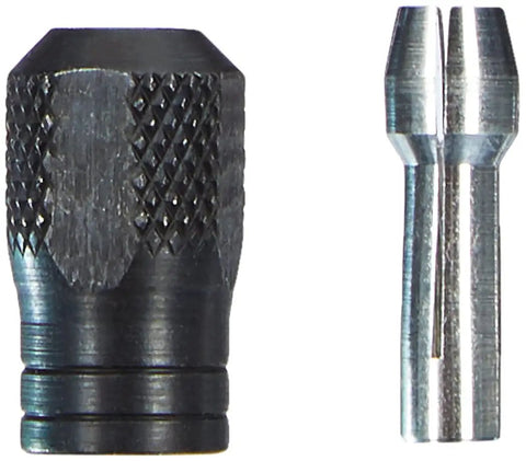 Collets Kit For Rotary Tools With Four Collets And One Collet Nut, includes 0.8mm, 1.6mm, 2.4mm and 3.2mm sizes