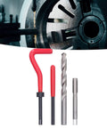 M9x1.25mm Thread Repair Kit: Ultimate Tool To Restore Stripped Internal Threads On Cars Fast. Durable Inserts Fix Damaged Holes In Soft Materials And Prevent Future Wear For A Solid Grip Every Single Time., M9 tap, drill, and insert tools for car thread repair