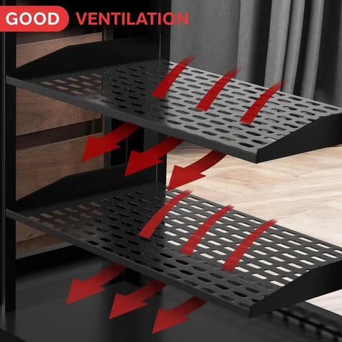 Rock Solid 1U Server Rack Shelf With Smart Ventilation To Keep Your Gear Chill Cantilever Wall Mount shown with ventilated design.