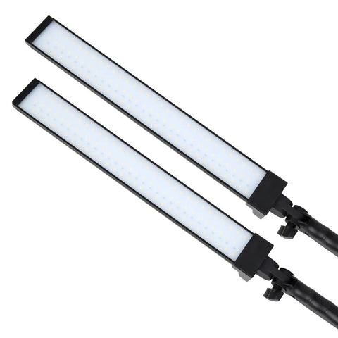 180 LED Photography Studio Lighting Kit With Pro Grade Handheld Wand Light On Stand and Tripod, dual LED lights close-up
