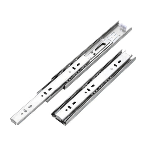 Stainless Steel Drawer Slide Rail With Ball Bearing For Three Drawers Silent Cabinet Wardrobe Set 12 Inch 2 Pack Heavy Duty Glide System