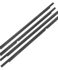 4Pcs Weatherstrip Window Molding Trim Seal Belt For Mitsubishi Lancer 2008 2017 Outer Door Window Seal Replacement Rubber Kit
