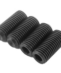 Built Tough M12 12mm Grub Screws Cup Point Set Bolt Pack Of 30 Internal Hex Drive Grade 12 9 Carbon Steel Black Coating close-up view.