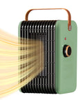 Green 1500W Portable Indoor Space Heater With PTC Quick Heat 110V Electric Heater For Desk Office Bedroom Bathroom Two Second Warmth
