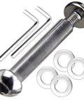 Beefed Up 8mm Axle Bolts Set For Front And Rear Stunt Scooters And Kick Scooters 44mm Length Grade 8 8 Carbon Steel With Gaskets