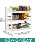Rock Solid Three Tier Steel Shelving Unit With Fully Adjustable Boltless Racks For Garage Pantry Kitchen Organization White Heavy Duty Storage Rack Simple Setup with kitchen appliances and storage.