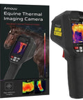 Equine Infrared Thermal Imaging Camera For Horses, handheld black 240x240 monitor with screen and box