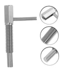 Heavy Duty Industrial Premium Grade Stainless Steel Retractable Indexing Plunger Pin With Spring Loaded Grip and Secure Lock For Fast Tool Free Furniture Assembly, showcasing detailed structure.