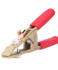 Heavy Duty Earth Ground Wire Clamp 40mm Opening For Robust Electric Welding Jobs Featuring High Current Rating Up To 260A With Durable Brass Build And Super Comfortable Sheath Handle Perfect Shipyards Steel Structures.