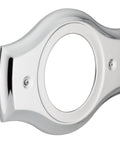 Chrome Shower Cover Plate Turns 3-Handle Or 2-Handle Showers Into A Slick Single-Handle Setup, Quick Install Over Old Holes