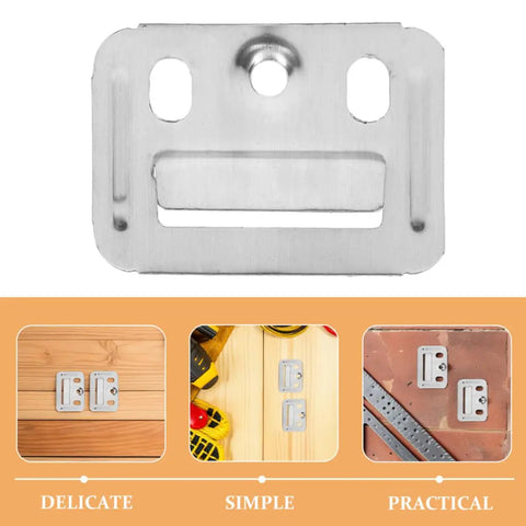 100 Pack Stainless Steel Wall Panel Clips For Home And Office Makes Renovations A Breeze No Sweat Installs Keep Walls Solid Durable drywall fixture on white background.