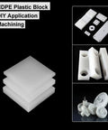 White HDPE Plastic Sheet One Eighth Inch Thick Twelve By Sixteen Inch For Machining And DIY Projects Great For Home Improvement