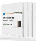Thickened Felt Acoustic Panels 16X12 Inch Pack Of 6 Heavy Duty Sound Dampening Tiles showing the product packaging and panel colors.
