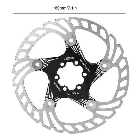 Premium Mountain Bike Disc Brake Pads For Hydraulic And Mechanical Systems Rock Solid Five Nail Design, 180mm rotor image.