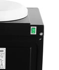 Close-up of the on/off switch on a Top Loading Water Dispenser With 3 Temperature Settings, Countertop Electric Hot And Cold Water Cooler.