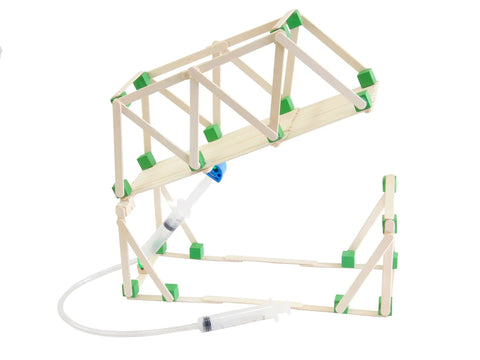 Pro Grade Hydraulic And Pneumatic STEM Kit Bundle With 20 Plastic Syringes, 10 Adapters, And 15 Ft Vinyl Tubing For Classroom Projects And DIY Experiments