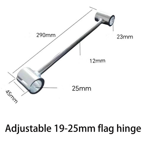 Heavy Duty Door Hinge Adjuster Tool 8-19mm Gap Wrench For Sagging Doors Upgraded 2025, double ended steel hinge tool side view.