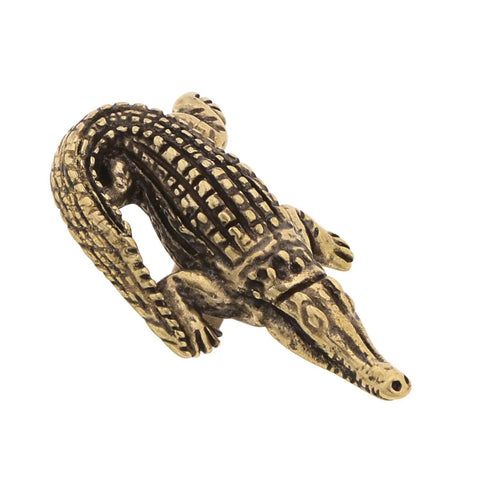 Dope Brass Alligator Shaped Cabinet Knob And Drawer Handle For Kitchen Cabinets Dressers Wardrobes And Nightstands With Durable Finish Not Easy To Fade Modern Home Decor Replacement Hardware brass alligator detail
