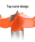 SENECESLI 35mm concealed hinge jig drill guide bit, orange, 3-flute woodworking bore saw for hinge holes