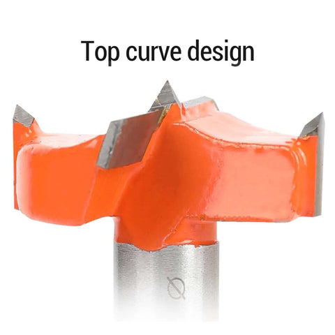 SENECESLI 35mm concealed hinge jig drill guide bit, orange, 3-flute woodworking bore saw for hinge holes