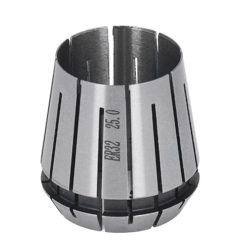 Heavy Duty Spring Collet Chuck Made Of Precise Cemented Carbide For Milling Machine Lathe Accessories With Firm Clamping Grip 25mm Size showing detail of grooves and cooling channel.