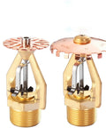Upgraded Fast Response Fire Sprinkler Head DN25 Down Sprinkler showing dual copper nozzles with brass fittings for quick heat detection.