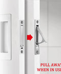 Pocket Door Pull And Edge Pull Set In Brushed Nickel, 6 Inch Handles, Recessed Finger Flush Pulls, 304 Stainless Steel