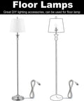 DIY Lamp Wiring Kit With 3 Way Socket, 12 Ft Cord, Hardware Pack And Table Lamp Repair Parts for vintage or modern floor lamps