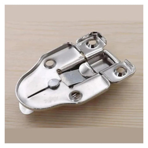 Five Pack Duckbilled Box Hasp Lock With Padlock Hole For Wooden Chests And Cabinets Built To Last Beefy Heavy Duty Brass Finish Iron Latch