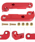 Red aluminum E36 Steering Lock For Drifting Adapter Boosts Turn Angle About 25 Percent With Bolt On Aluminum Spacers Drift Tuning Kit