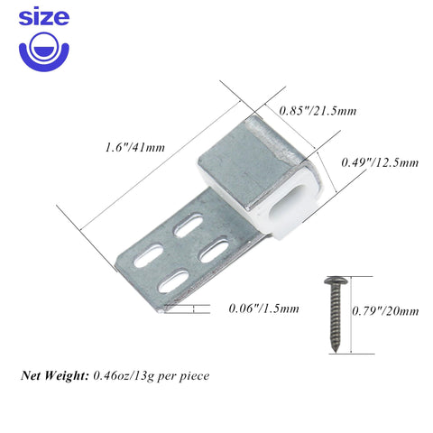 Heavy Duty Couch Spring Clips Furniture Upholstery Repair Kit Includes Eighty Sturdy Screws S Shaped Zig Zag Ek Fasteners with dimensions.