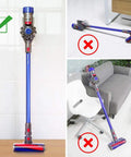 Dyson V7 V8 Wall Mount Storage Holder for Vacuum Cleaner Bracket Organizer Wall Mount Stand displayed in use and comparison