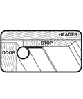 M-D Building Products 78394 white vinyl weatherseal gasket for doors and windows - line drawing
