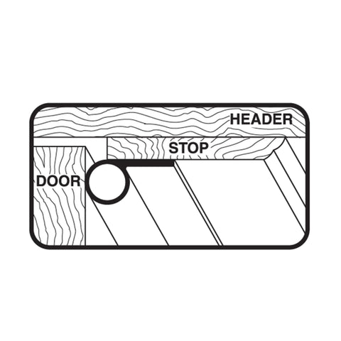 M-D Building Products 78394 white vinyl weatherseal gasket for doors and windows - line drawing