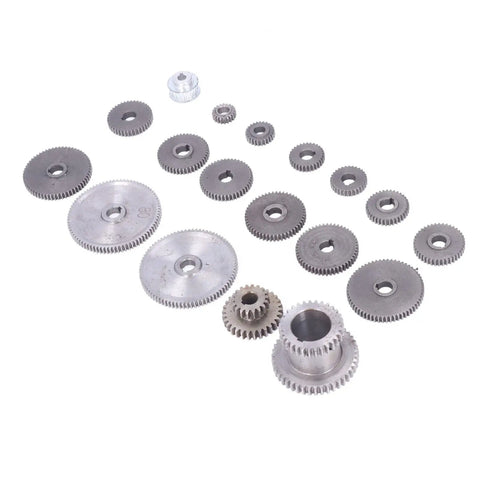 18 Piece Steel Change Gears For 7X10 Mini Lathe Nifty Shop Upgrade For DIY Craftsmen Built Rock Solid Smooth Running Metal Gear Set Awesome For Crankin On Precision Projects Cj0618 Compatible