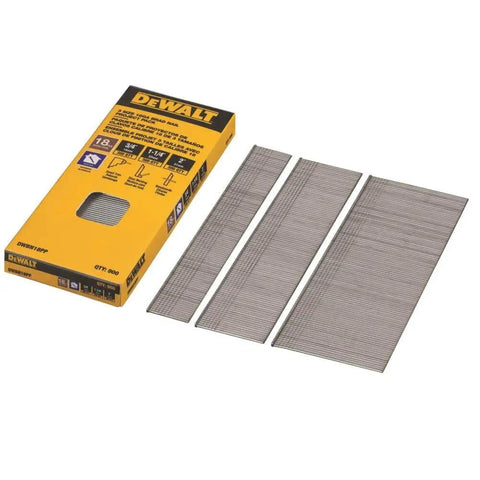 18 Gauge Brad Nail Project Pack For Trim And Molding With 3/4 In, 1-1/4 In, And 2 In Nails Indoor Use Durable Finish Nails