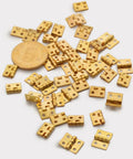 Mini Copper Box Hinges Set 30 Pcs For Wooden Jewelry Boxes Small Cabinets And DIY Projects 8x10mm Micro Hinges