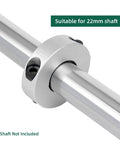 Pack Of 4 Split Shaft Collar Bore 22mm Aluminum Alloy Two Halves Clamping Collar For Shafts With 45mm Outer Diameter And 15mm Thick