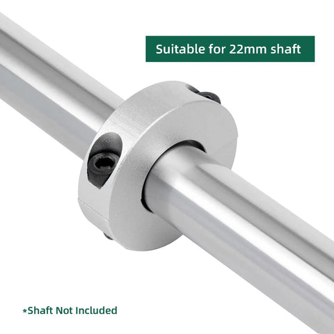 Pack Of 4 Split Shaft Collar Bore 22mm Aluminum Alloy Two Halves Clamping Collar For Shafts With 45mm Outer Diameter And 15mm Thick